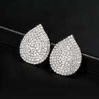 Water Drop Rhinestone Crystal Stud Earring For Women