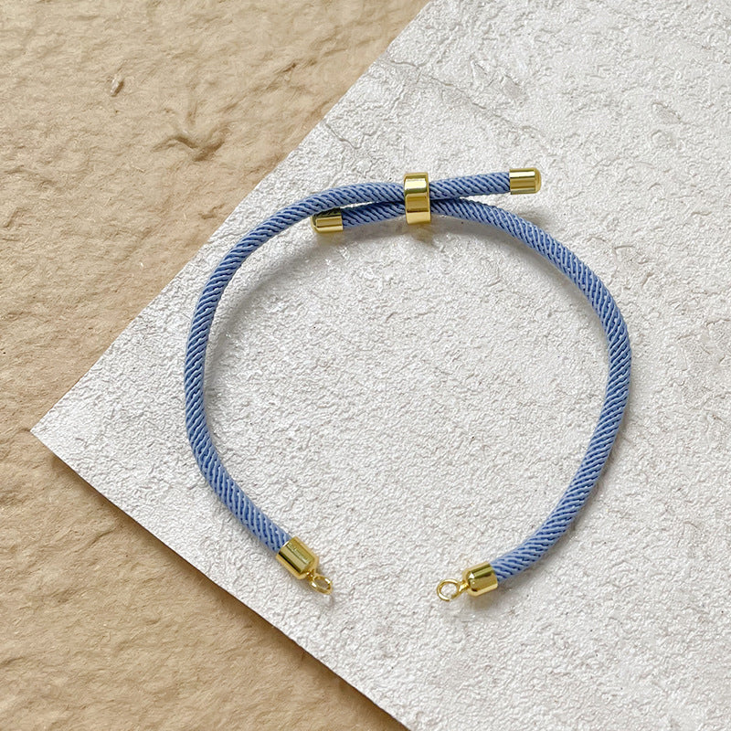 Wholesale Blue Brown Green Stylish Gold Plated Plain Thread Bracelet
