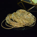 18K Gold Silver Multi Rhinestone Bracelet Bangle Adjustable Women Bulk