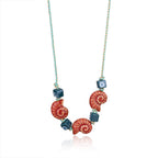 Ocean Shell Flower Evil Eye Beads Multi Thread Necklace For Women