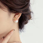 Little Honeybee Pearl Cubic Zirconia Gold Silver Stud Earring Bulk