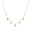 Clover Flower 18K Gold Crystal Anti Tarnish Necklace Pendant Chain Earring For Women