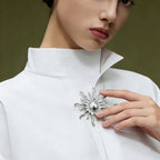 Gold Silver Vintage Sun Rays Plated Plain Alloy Brooch For Women Bulk