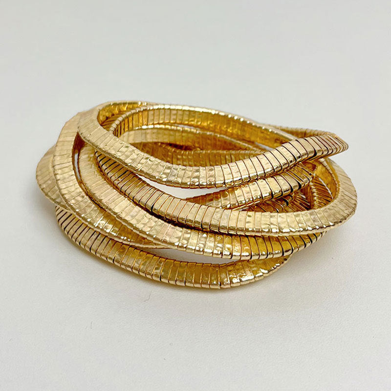 18K Gold Silver Anti Tarnish Multi-Layer Bracelet For Women Bulk