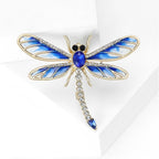 Multi Color Butterfly Cubic Zirconia Gold Copper Brooch Women Bulk
