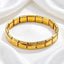 Gold Silver Bricks Anti Tarnish Stainless Steel Bracelet For Women Bulk