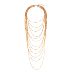 18K Gold Multi-Layer Long Necklace Chain For Women Bulk