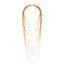 18K Gold Multi-Layer Long Necklace Chain For Women Bulk