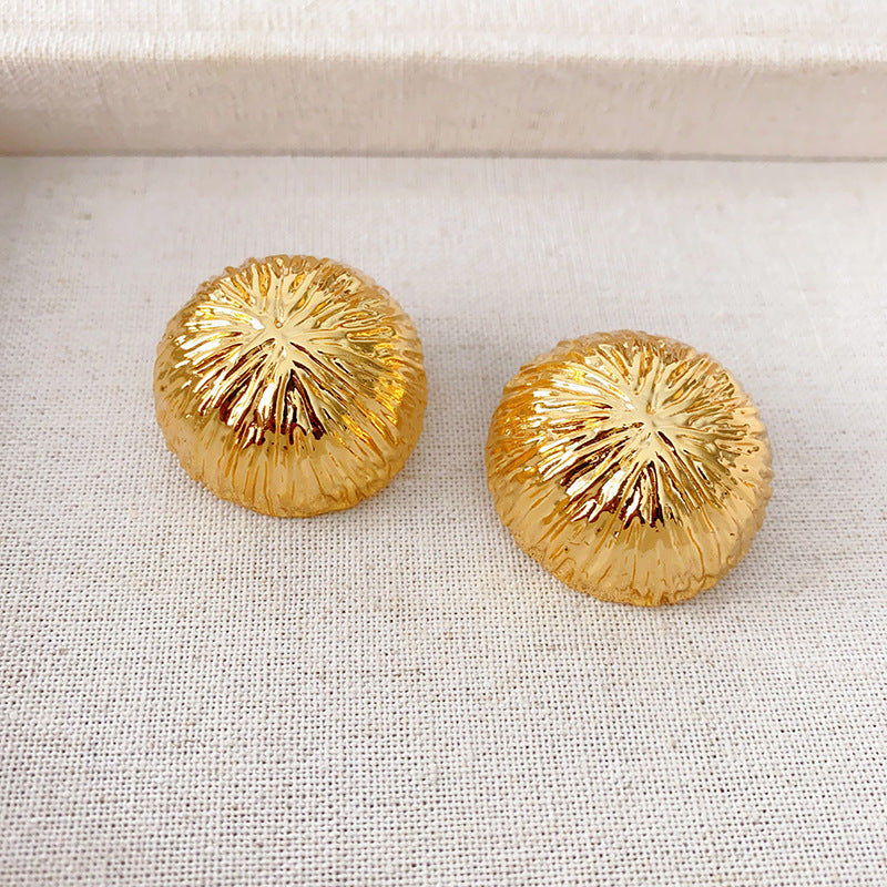 Glossy Ball 18K Gold Silver Anti Tarnish Stud Earring For Women Bulk Main image