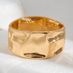 Beaten Finish 18K Gold Silver Anti Tarnish Kada Bangle Bracelet Bulk