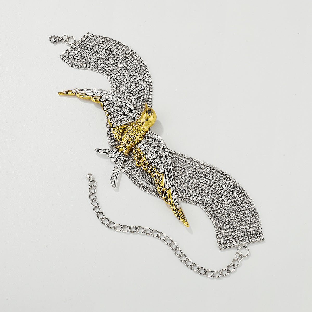 Bird Rhinestone 18K Gold Silver Anti Tarnish Choker Necklace Bulk