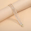 Bulk Layered Two Row Square Cut Gold Silver Plated CZ Copper Bracelet