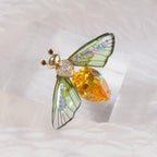 Multi Color Butterfly Gold Crystal Brooch For Women Bulk