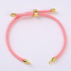 Wholesale Pink Stylish Gold Plated Plain Thread Bracelet For Women