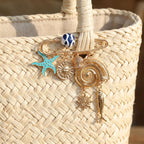 Blue Gold Ocean Safety Pin Enamel Brooch For Women Bulk