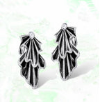Studded Silver Maroon Red Cubic Zirconia Dangler Earring Women Bulk
