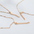 Multi Gemstone Pearl Gold Multiple Charm Necklace Chain Pack Of 3 Bulk