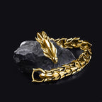 Dragon Head 18K Gold Silver Bracelet For Men Bulk