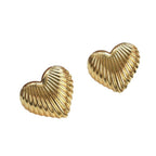 Heart Love 18K Gold Silver Stud Earring For Women Bulk
