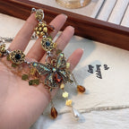 Butterfly Flower Multicolour 18K Gold Anti Tarnish Charm Necklace Bulk