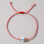 Multi Color Evil Eye Sqaure  Beads Bracelet Wrist Wear For Women Bulk