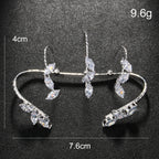 Solitaire Cubic Zirconia Silver Adjustable finders Ring For Women