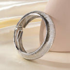 Wrinkled 18K Gold Silver Anti Tarnish Openable Kada Bracelet Bulk