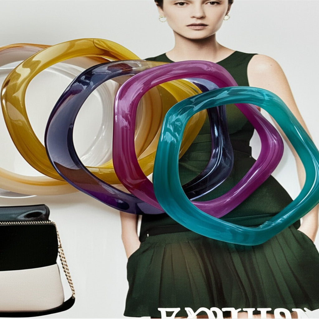 Wave Acrylic Multicolour Bangle Bracelet Kada For Women Bulk