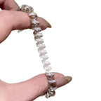 Designer Helix Spiral Gold Silver CZ Anti Tarnish Brass Bracelet Bulk