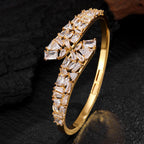 Designer Baguette & Marquise Gold Silver CZ Copper Cuff & Kada Bulk