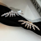 Geometric Cubic Zirconia 18K Gold Silver Single Ear Cuff Earring Bulk