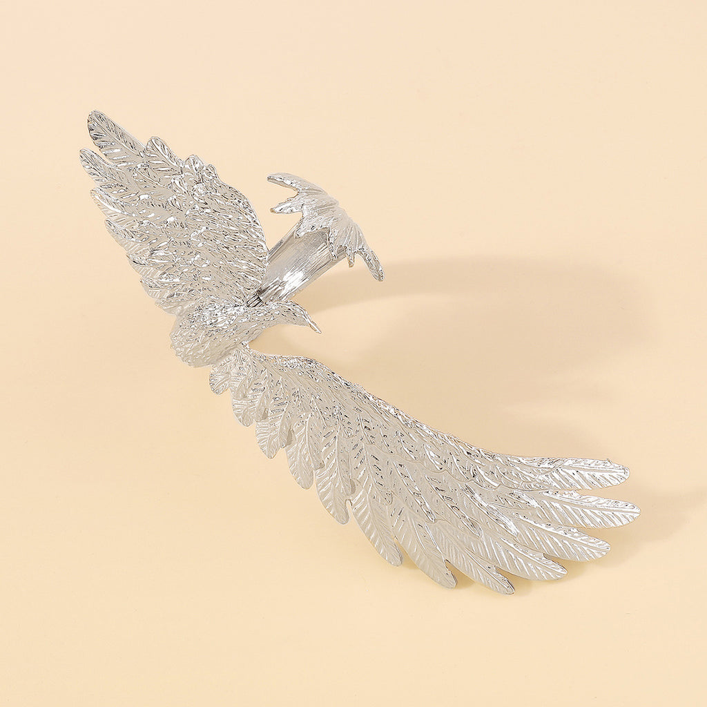 Eagle Long Feather 18K Gold Anti Tarnish Cuff Kada Bracelet Bulk