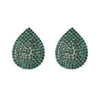 Water Drop Rhinestone Crystal Stud Earring For Women