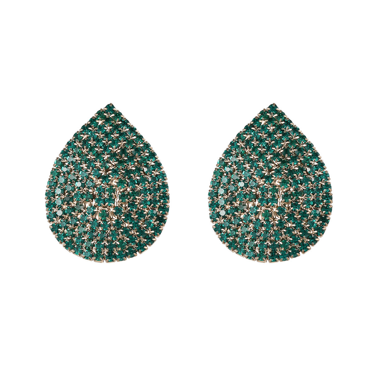 Water Drop Rhinestone Crystal Stud Earring For Women
