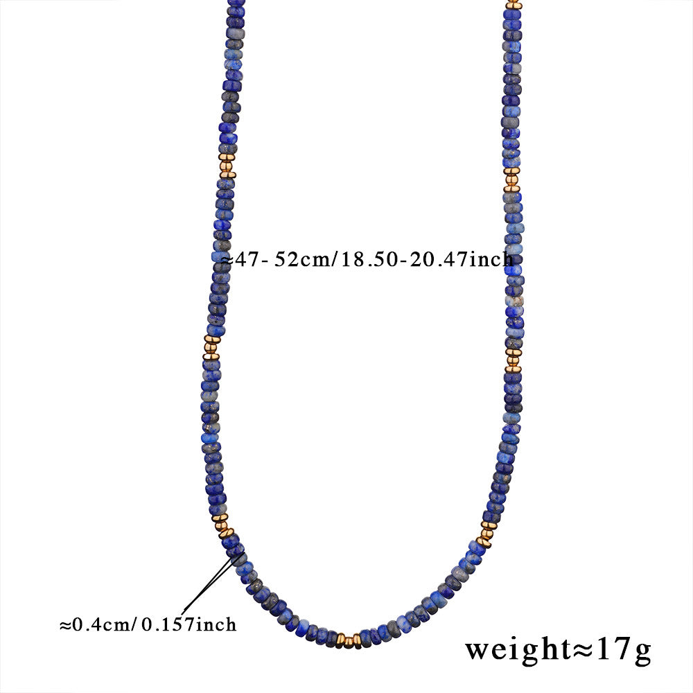 Pearl Star Blue Beads Charm Necklace Pendant Chain For Women Bulk