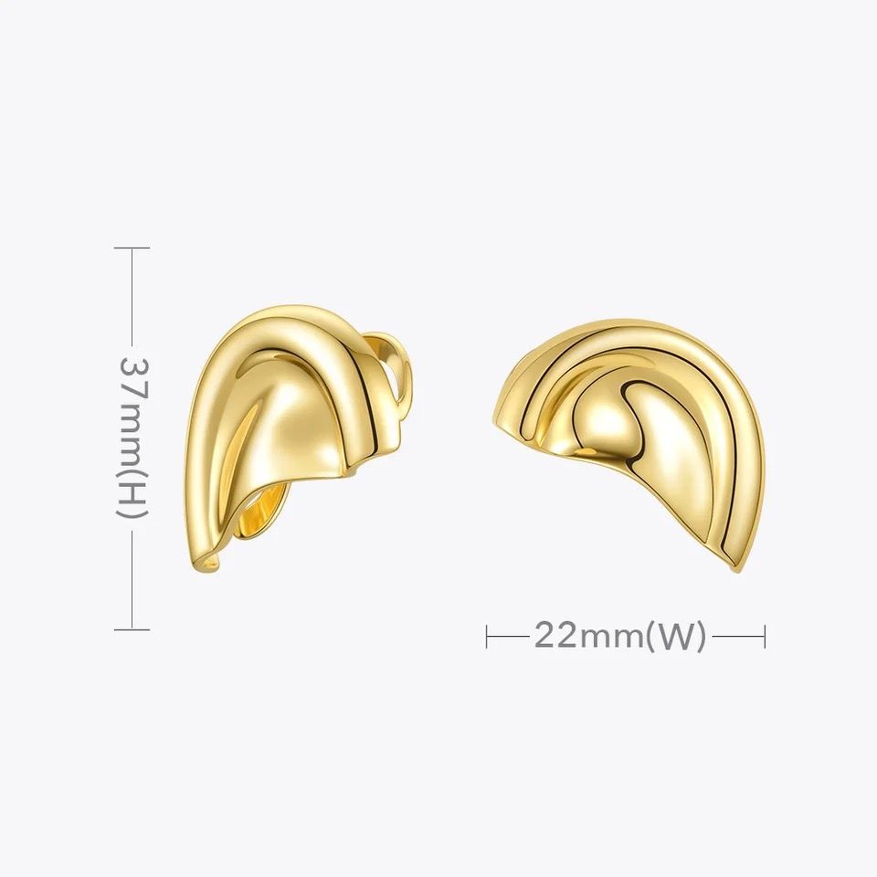 Edge Ear Gold Silver Anti Tarnish Ear Holes Ear Cuff Earring Pair Bulk