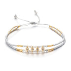 Multi Color Handmade Thread Style Gold Plated CZ Fabric Bracelet Bulk