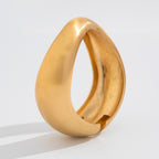 Matte Finish Wave 18K Gold Openable Kada Bracelet Pack Of 4 Women Bulk