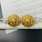 Lion Head 18K Gold Anti Tarnish Stud Earring For Women Bulk