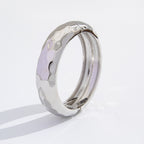 Beaten Finish 18K Gold Silver Anti Tarnish Kada Bangle Bracelet Bulk