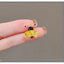 Yellow Red Bee Gold Cubic Zirconia Copper Anti Tarnish Brooch Women Bulk