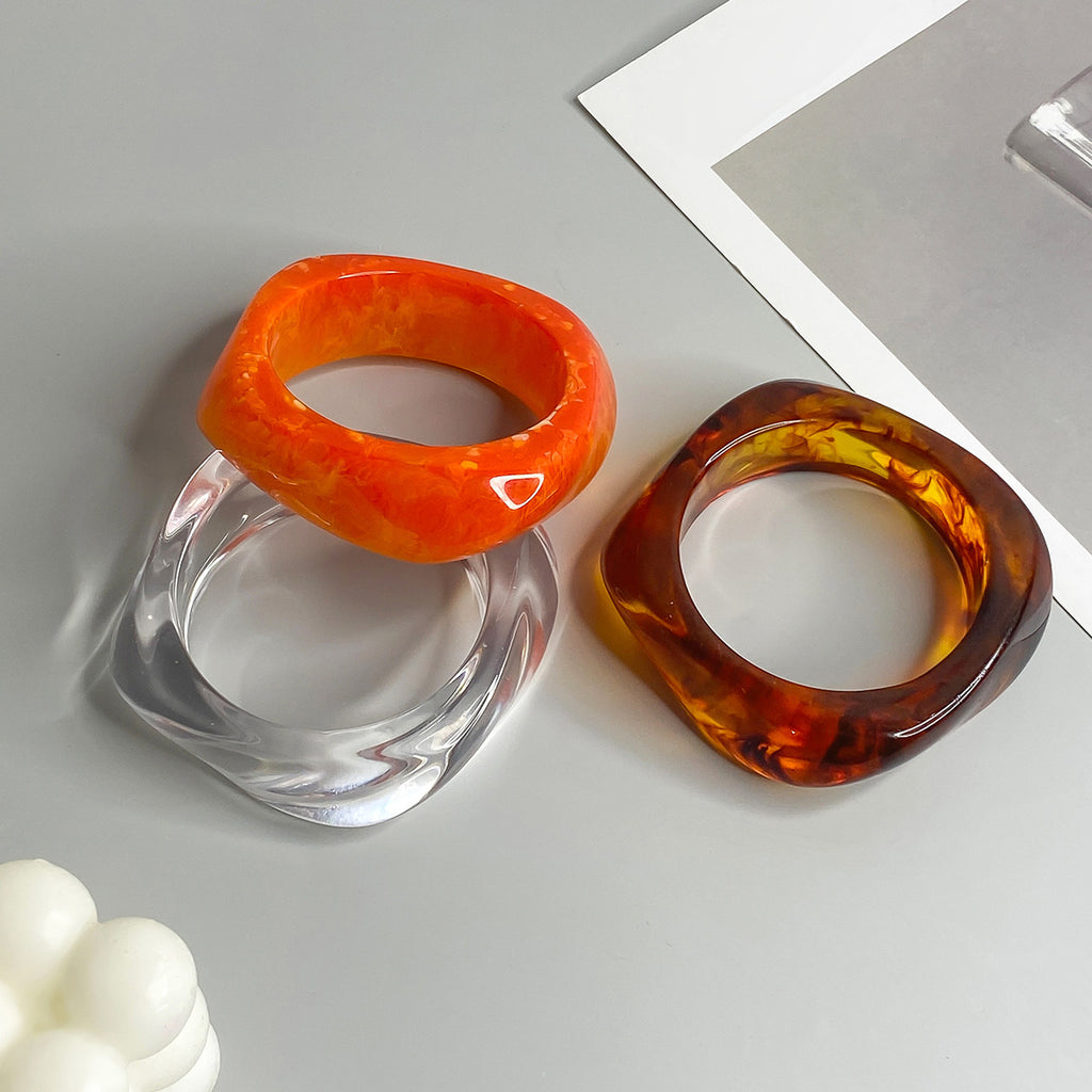Transparent Geometric Acrylic Kada Bracelet For Women Bulk