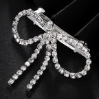 Bow 18K Gold Silver CZ Anti Tarnish Hair Clip Hair Accessories Bulk