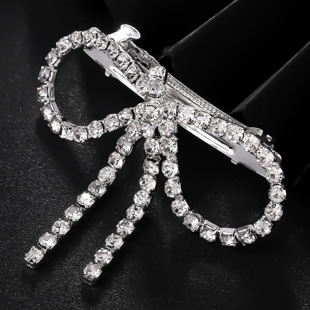 Bow 18K Gold Silver CZ Anti Tarnish Hair Clip Hair Accessories Bulk