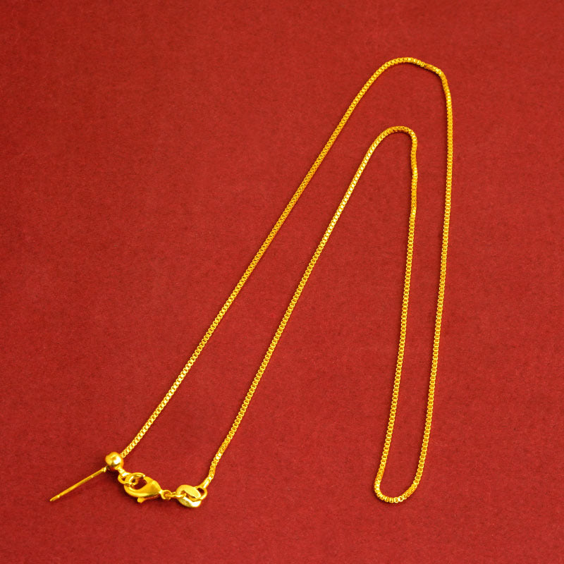 Needle Box Chain 18K Gold Anti Tarnish Chain For Women Bulk Secondary image