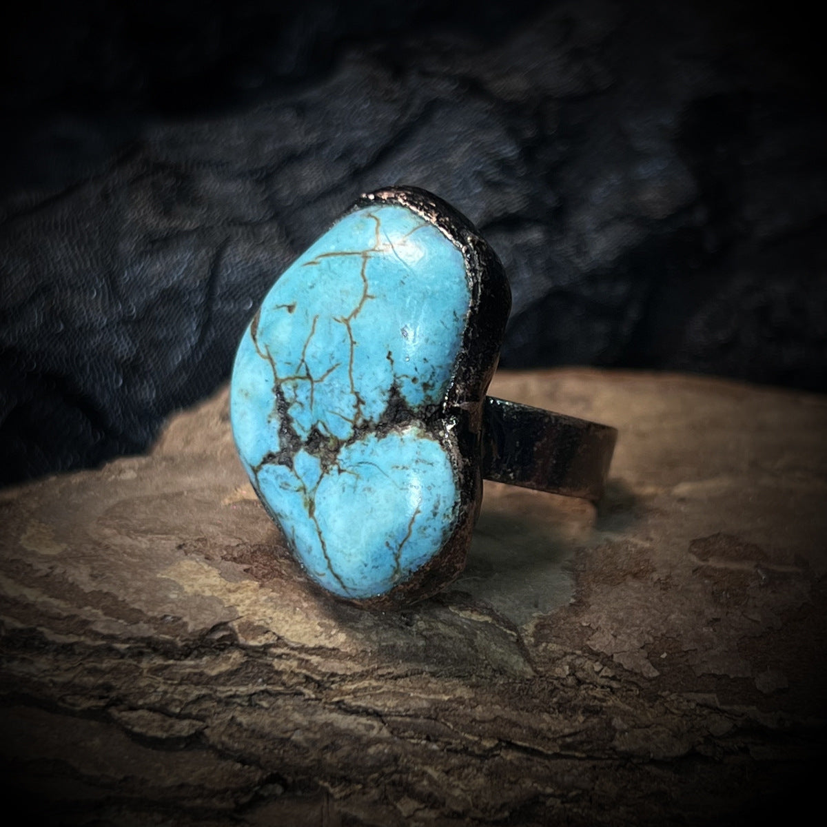 Rows Tone Black Gemstone Crystal Adjustable Ring For Women Bulk
