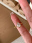 Princess Drop Solitaire CZ Gold Anti Tarnish Ring Pack Of 2 Bulk