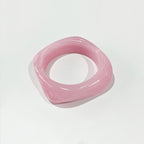 Geometric Red Green Blue Pink Acrylic Glossy Kada Bangle Bracelet Bulk