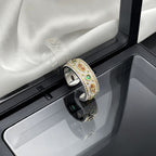 Silver Multi Gemstone CZ Anti Tarnish Pack Of 4 Band Ring Bulk