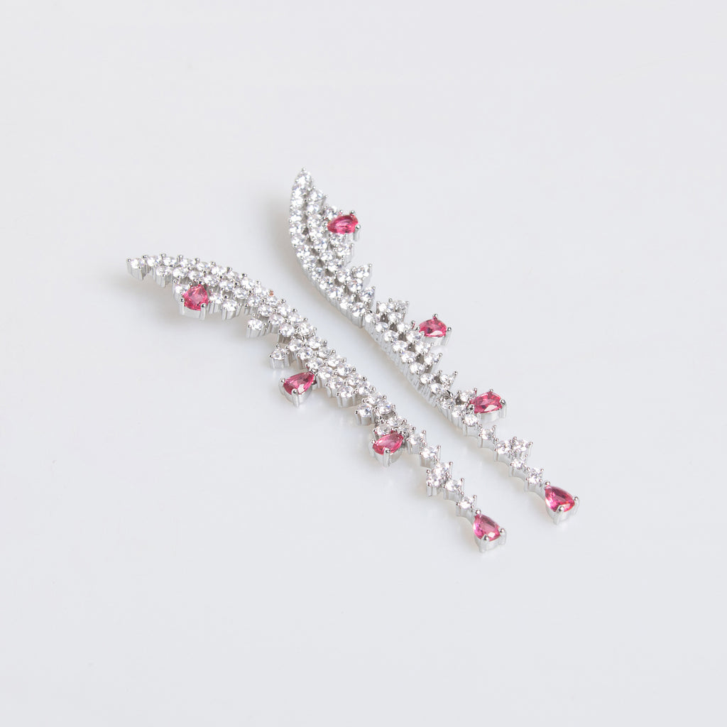 Wholesale Eternity CZ Silver Anti Tarnish Copper Necklace Set
